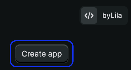 Create App Button
